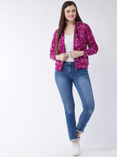 Image of Pivl Women's Fleece Blend Winter hooded Jacket.