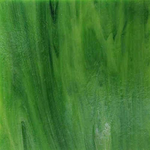 Wissmach Stained Glass Sheet: Dark Green Dense Opal image 2