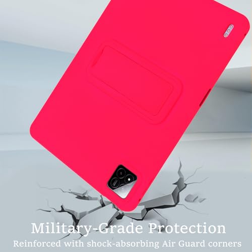 Coque Xiaomi Pad 7 Pro antichoc avec béquille multi-angle rose - 3