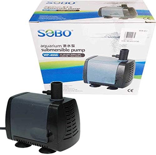 SUBMERSIBLE WATER PUMP AQUARIUM FISH TANK SUMP PUMPS POND FEATURE WATERFALL PUMP (2000LPH)