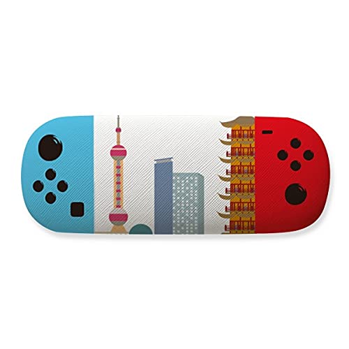 Boîte de rangement lunettes China Architecture motif tour TV pour homme et femme
