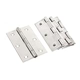 Autoly 4Pcs 3Inch Stainless Steel Folding Butt Hinge for Cabinet Gate Closet Door Hardware Box...