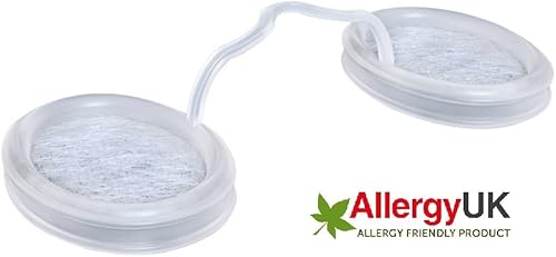 Miniatura 5 de Filtros de nariz O2, con medios de filtración 3M para alivio de alergias, polvo, contaminación, paquete de tamaño de prueba (4 filtros - S, M, L, XL)