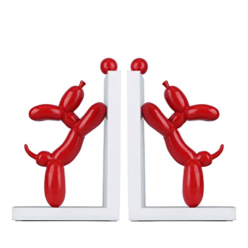 2 x rote Ballon-Buchstützen für Hunde Cover