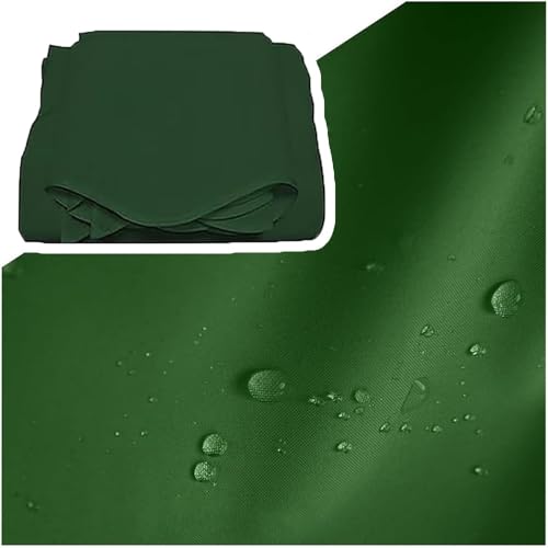 VLKLPZAHAK Grüner Markisen-Ersatzstoff Manuelles Markisentuch 2 M 3 M 4 M 5 M 6 M Sonnenschutz Markisendach, Wasserdichtes Polyestertuch((9.8x5ft) 3x1.5m)
