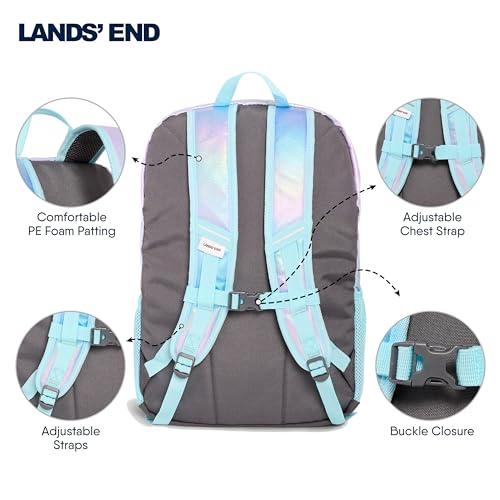 Image of Lands' End Unisex Kids Large ClassMate Lightweight Durable Elementary School Backpack, Pastel Lilac
