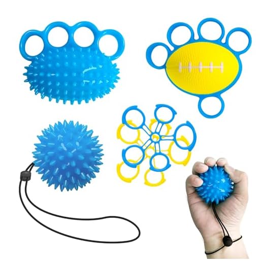 Pelota de ejercicio para manos, Pelota para apretar los dedos, Fisioterapia de la mano, Juego de estiramiento de dedos para artritis, fuerza de agarre, rehabilitación de apoplejía, alivio del estrés