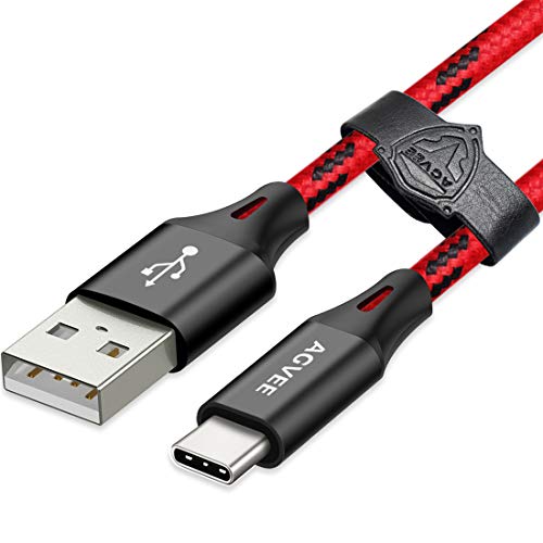 Greatest Product AGVEE Fast USB-C Charging Cable [4 Pack 3ft] Strengthen USBC End, Braided USB-A to Type-C Charger Cord for Samsung Galaxy Tablet Tab S7 S6 S5e S4 S3, Tab A 10.1"(2019) 10.5"(2018), Black and Red