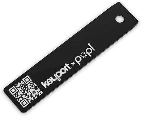 Popl x Keyport Digital ME Key - Tarjeta de visita digital | Tarjeta de visita electrónica para llavero organizador de llaves | Tarjeta de visita NFC