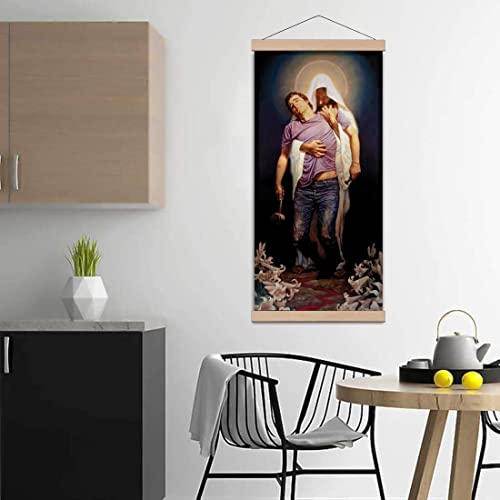 Forgiven Ii By Thomas Blackshear (24X12 Inches) Hd Print Modern Portrait Art Pictures Ready To Hang, Blue #TOP1
