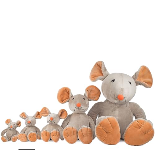 Plüsch Maus „Eddi“ – Schaffer 4751 - Kuscheltier Maus - weich & flauschig - Stofftier für Babys & Kinder ab 0 Jahren – Waschbar - Größe S - 22 cm - grau