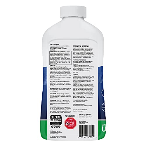 Image of HTH 67089 Swimming Pool Care Algae Guard Ultra, Swimming Pool Chemical, Long Lasting Formula, 32 fl oz
