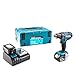 Produktbild Makita DDF482RTJ Akku-Bohrschrauber mit zwei 5,0 Ah Akkus, 18 V, Blau, Silber