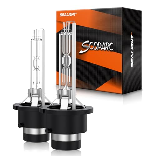 Image of SEALIGHT D4S HID Bulbs,66440 42402 42402WX (42402C1) for HID Assembly 6000K Cool White with 1:1 Mini Size, Plug and Play, Pack of 2