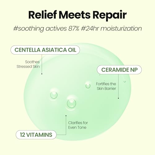 Image of [K-Beauty] Cica Biome Oil to Foam - All-in-One Korean Face Wash Oil-Based Foaming Facial Cleanser - Soothing & Hydrating Makeup Remover - Gentle Deep Cleansing Oil for Sensitive Skin Types 3.88 fl oz