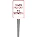 Brady "Private Property No Trespassing" Sign and Post Bundle