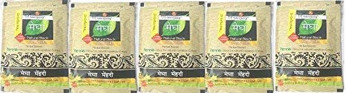 Meenaxi agency Megha Mahendi Pack Of 5 (Natural Brown)