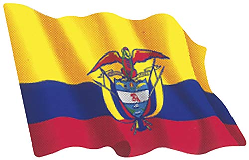 Artimagen Pegatina Bandera Ondeante Colombia pequeña 65x50 mm.