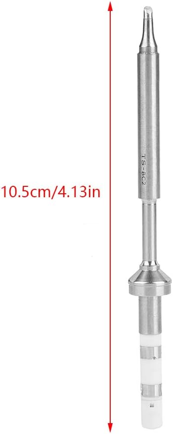 TS100 Soldering Iron Tip, Mini Stainless Steel Soldering Iron Tip Replacement for TS100 Digital LCD Soldering Iron (1pc TS-BC2 soldering tip)