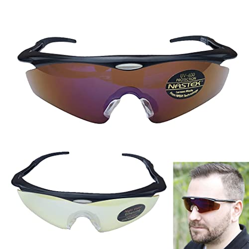 Sport Sunglasses with UV Protecting Interchangeable Lenses for Day and Night Sports Driving Running Fishing2