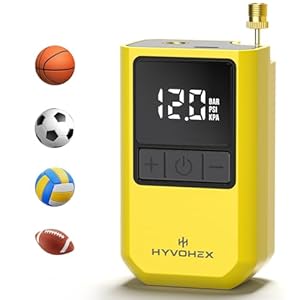Ball Pump for Sports Balls, Portable Electric Basketball Pump Ultra Fast Inflation, with Digital LED Display Air Pump for Balls, Preset Pressure with Ball Needle for Soccer, Volleyball