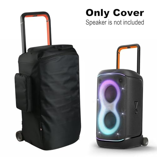 TXEsign Speaker Case Compatible with JBL PartyBox 520, Portable Speaker Carrying Cover with Zipper Pockets Storage Bag for JBL PartyBox 520