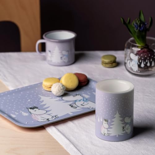 Plateau MOOMIN Chute de neige 27x20 cm pour décoration de Noël - 3