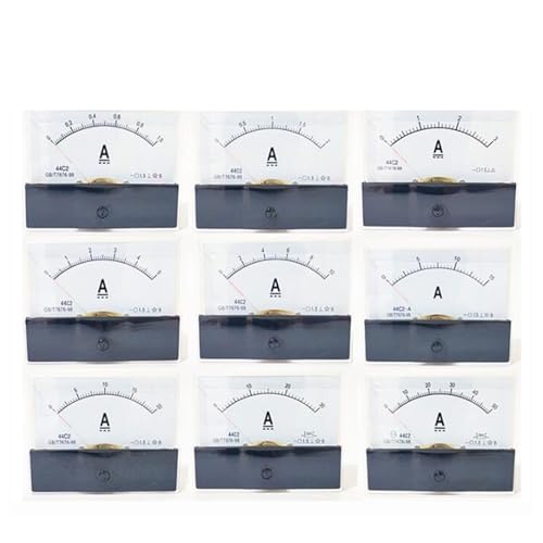 Ampèremètre analogique 44C2 DC 50A 75mV pour panneau de contrôle électrique