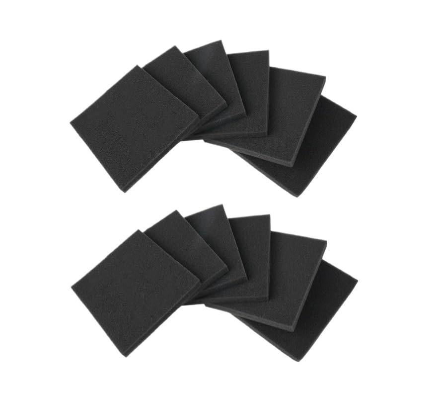 12 unids filtro de espuma, filtros de esponja reemplazo para el hogar Partes de aspirador fc8140 fc8142 fc8144 fc8148, universal aspirador motor esponja filtro