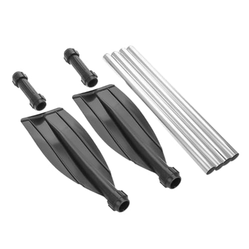 UKCOCO Paleta De Kayak De Doble Propósito Aluminio Remo Portátil Paseo En Kayac Accesorios De Kayak Bote Kayak Accesorios para Desmontable Black