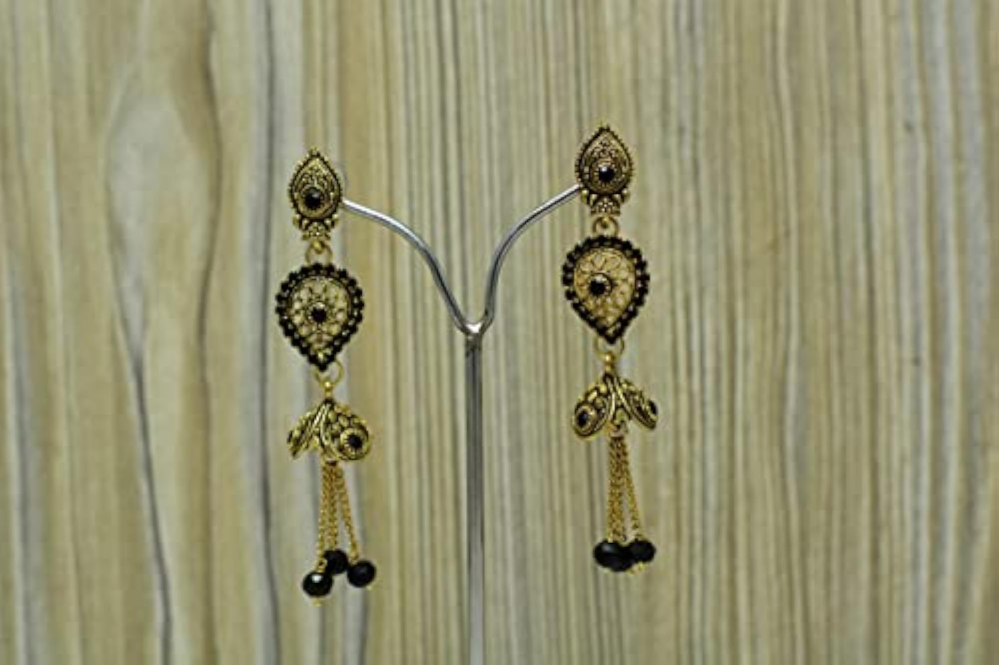 Traditional Plated Jhumka Earrings, Festive Elegance