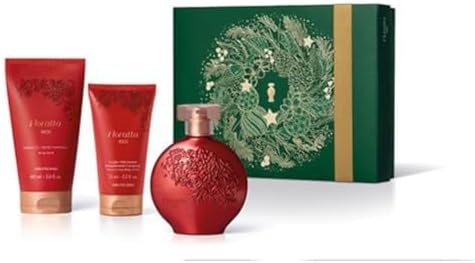 Kit Presente Floratta Red 3 Itens. (Desodorante colônia 75ml, Loç...