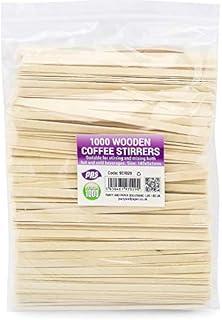 1000 x Wooden Coffee Stirrers Eco Friendly - 14cm (5.5 inches)