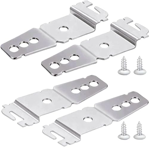 4-Pack Dishwasher Bracket-Undercounter Dishwasher Clips Dishwasher Mounting Bracket with Screws Compatible with Whirlpool KitchenAid Maytag Dishwasher Replace 8269145 WP8269145 WP8269145VP