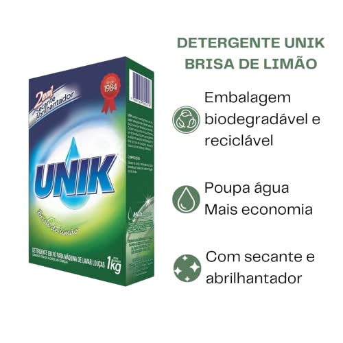 DETERGENTE PARA MÁQUINA DE LAVAR LOUÇAS UNIK 1Kg