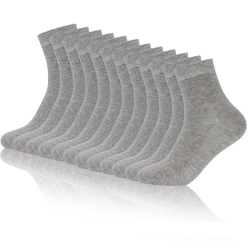 Chaussettes naturelles en bambou anti-odeurs, lot de 6 paires fines contre les pieds chauds