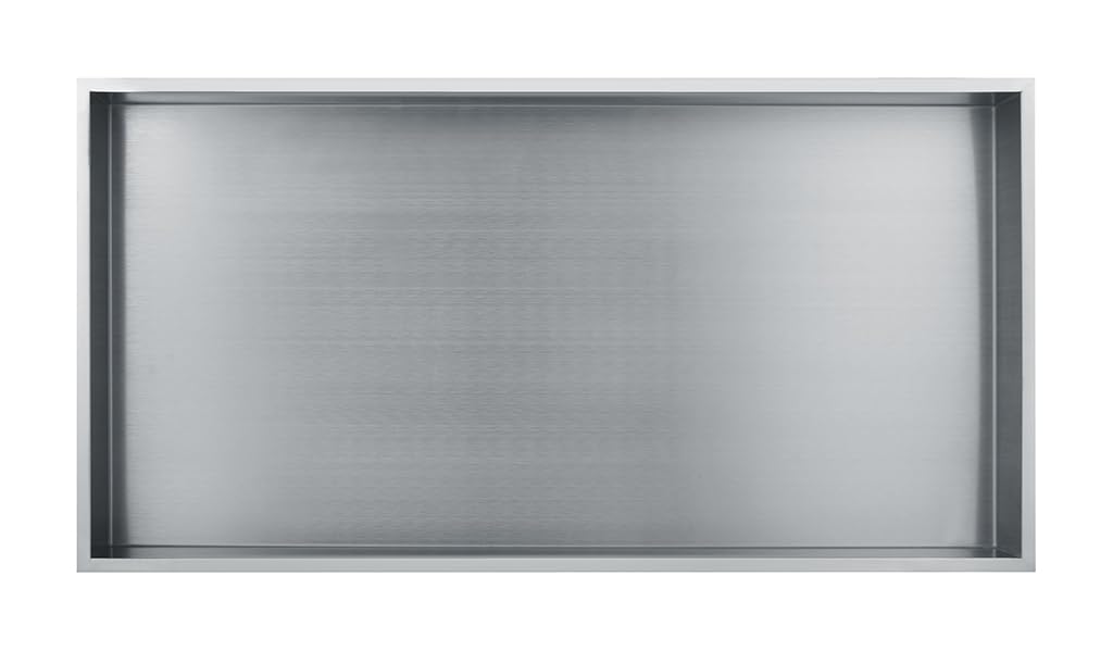 Hornacina de Ducha a Empotrar 60x30x10 cm | Acabado Inoxidable | Estante de Pared para Baño | Diseño Moderno y Resistente | EUROSANIT