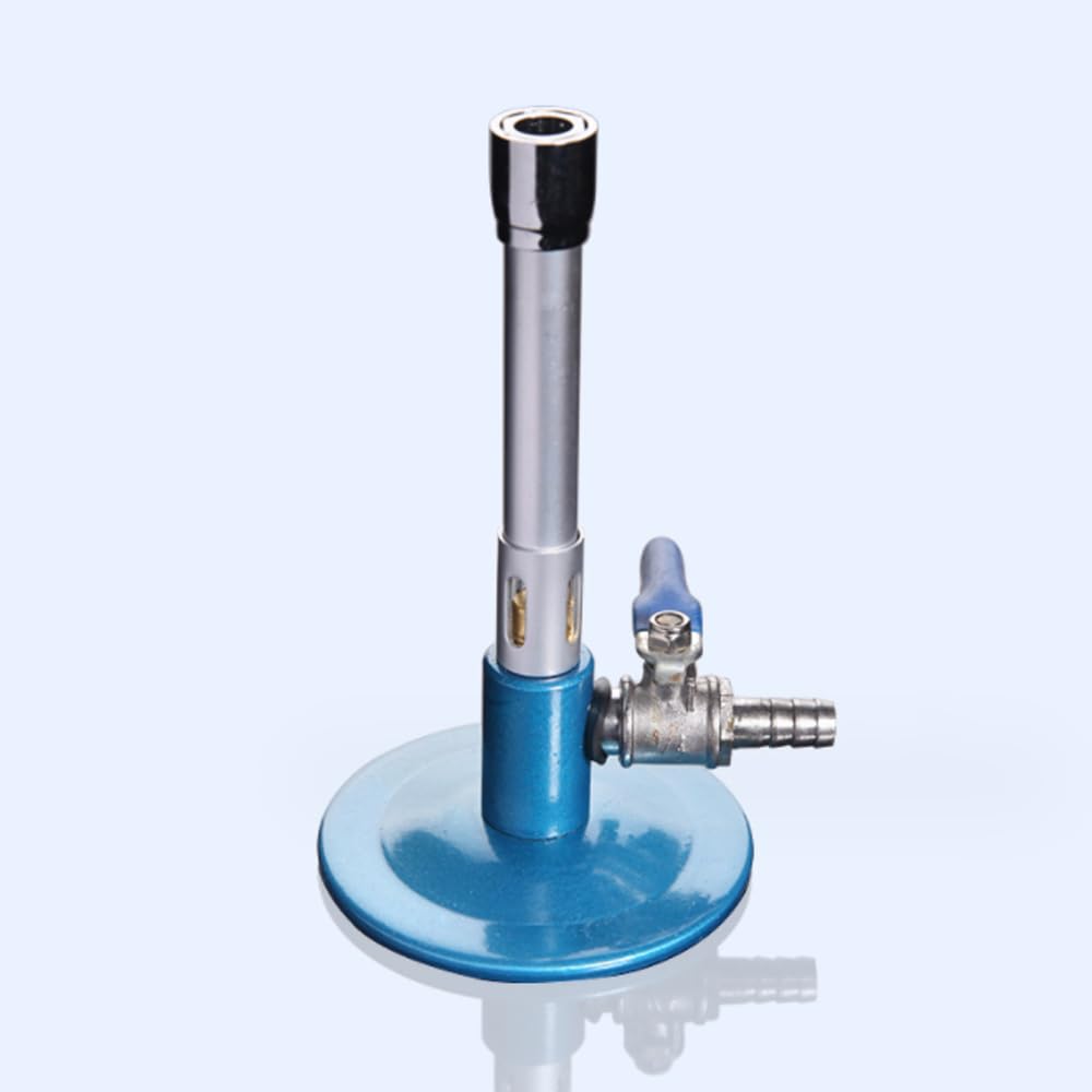 Matériel d'enseignement de Laboratoire Brûleur Bunsen avec vanne de régulation de l'air et du gaz Combustible, Outil de Chauffage Stable pour Le Laboratoire, la Cuisine et la Bijouterie