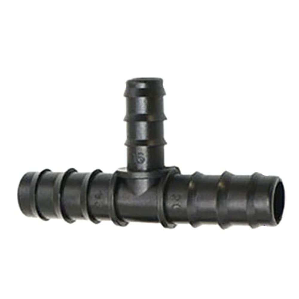 bzcemind 2pcs T-shape 1" to 3/4" to 1/2" Garden Hose Tee Connector Reducer Water Splitter Water Connector for 25mm/20mm/16mm Hose,20mm to 16mm