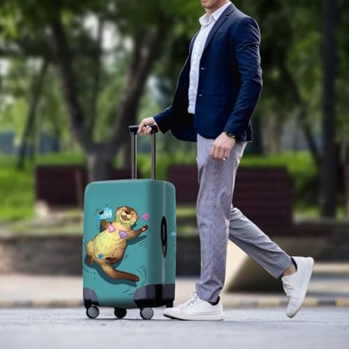Cute Sloth Print Luggage Cover 22",Personalized Suitcase Protective Cover for Boys Girls,Luggage Carrying Cover,Travel Luggage Cover 28",26" Luggage Protector Gift for Boys Girls2
