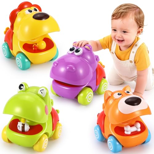 Image of Palmatte Baby Toys 1 Year Old Boy: Infant Cars for Toddlers 1-3 Push and Go Car Baby Toys 18 Months Toddler Toy Age 1 2 3 Year Old Boys Toy Boy Gifts 1st First Birthday Gifts for 1-3 Boys Girls