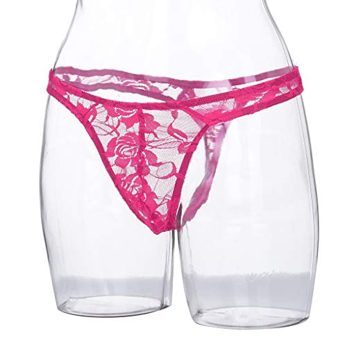 Mens Underwear Boxer Briefs Pack Bulge Pouch Bikini For Men Thong Knickers Underpants Shorts Fashion Erotic Sexy Briefs For Men Elastic Lace Ice Silk Sport Supporters Lingerie Hot Pink #TOP4