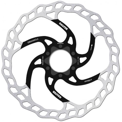 Disque de frein VTT 180 mm Galfer Wave Fixed argent pour remplacement système de freinage vtt