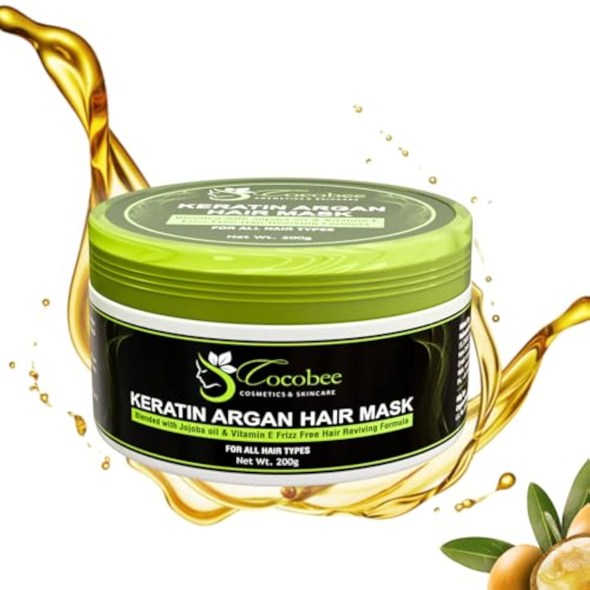 Keratin Argan Oil Hair Mask, Pack of 2, 400 gm