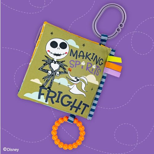 Kids Preferred Disney Nightmare Before Christmas My First Scare Jack Skellington Soft Book Baby Teething Crinkle Book With On-The-Go Clip thumb #5
