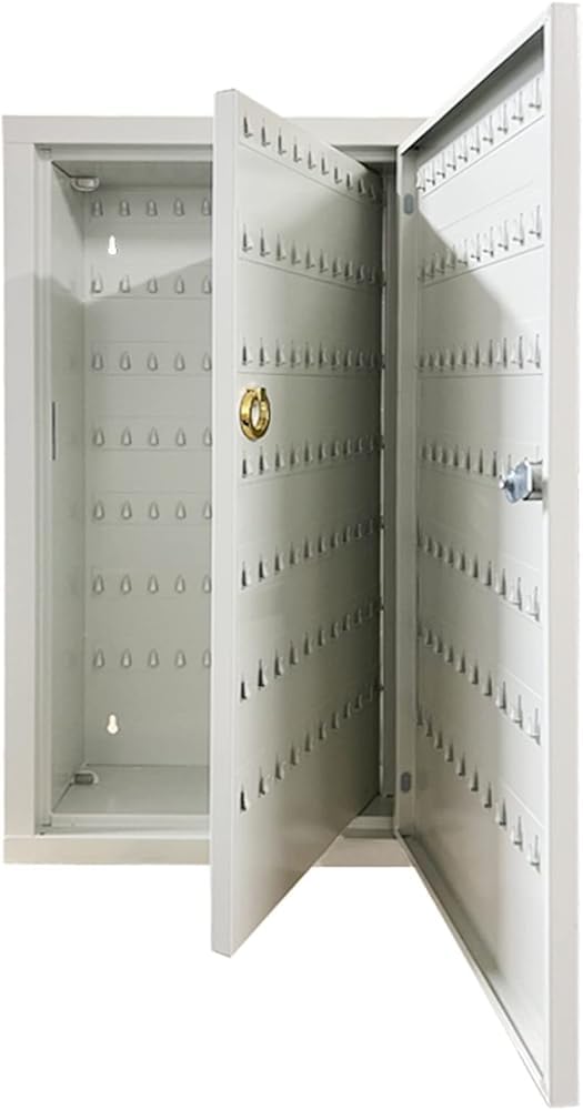 Boîte à clés 300/350 bits - Boîte de rangement murale pour clés - Boîte de gestion de clés en métal - Taille : 300, couleur : argenté
