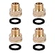 HOPEYMY26 4 Stück Reduzierung 1 Zoll Auf 3/4 Zoll, 1 Zoll Auf 3/4 Zoll Adapter, Reduzierstück, Reduziermuffe Robuster Adapter mit Gummidichtung zum Umrüsten von Rohrverbindungen