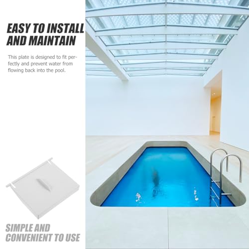 CIMAXIC Schwimmbad Skimmer Klappe Ersatz für 8926 Langlebig Verhindert Rückfluss für Gartenpools Oberirdische Pools für Aufstellbecken und Pool Skimmer, 15.5 * 11.5 * 2cm