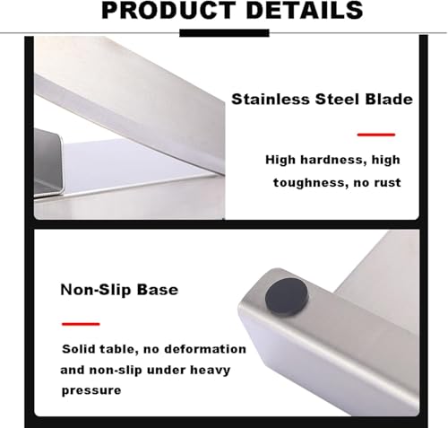 Affettatrice manuale in acciaio inox, efficiente strumento per affettare carne e verdure surgelate