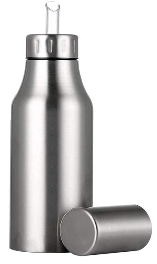 Image of Stainless Steel Oil Dispenser | Oil Bottle Without Handel (Pot) 1 Litre (350 ml)